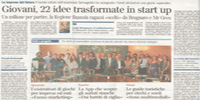 Giovani, 22 idee trasformate in start up